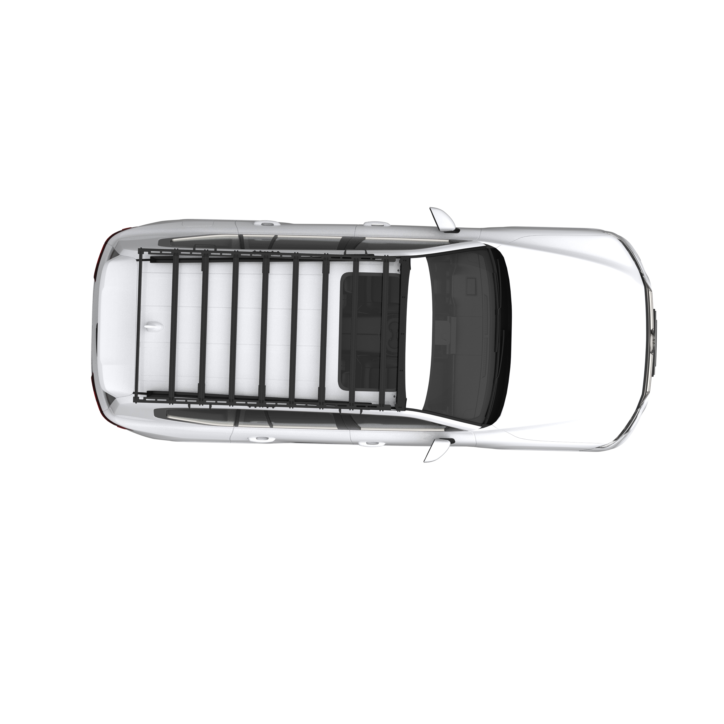 KK Ultra-Light Aluminium Flat Roof Platform Rack System (2.3m x 1.3m / 2300 x 1300mm) — You park the gear where you want it.